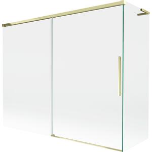 Mexen Rox L kétajtós kádparaván 190 + 80 x 150 cm, átlátszó, arany - 8C9L-190-080-50-00