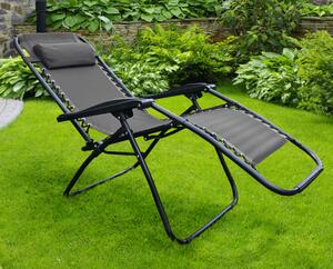 Állítható kerti fotel Gerry (fekete). 1016060