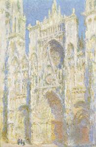 Reprodukció Rouen Cathedral, West Facade, Sunlight (1894), Claude Monet