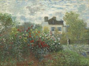 Reprodukció The Artist's Garden in Argenteuil (1873), Claude Monet
