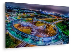 Kép - éjszakai panoráma (90x60 cm)