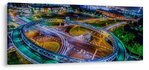 Kép - éjszakai panoráma (120x50 cm)