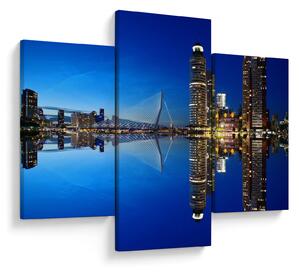 Kép - éjszaka Rotterdam (90x60 cm)