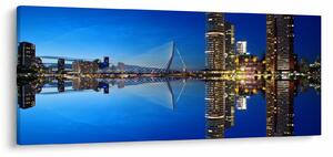 Kép - éjszaka Rotterdam (120x50 cm)