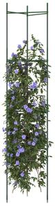 VidaXL 2 db acél és polipropilén paradicsomketrec 154 cm