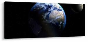 Föld és a Hold képe (120x50 cm)