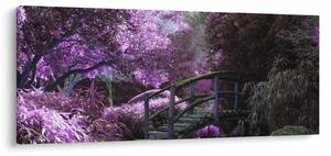 Kép - lila fák (120x50 cm)