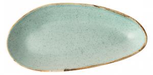 Lunasol - Sand ovális tálalótányér türkizkék 25 cm – Gaya (451962)