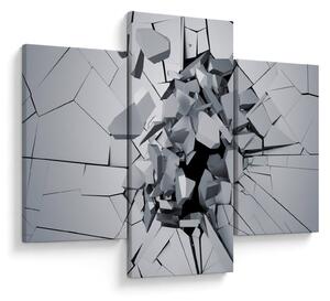 3D absztrakciós kép (90x60 cm)