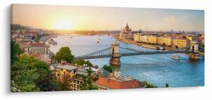Budapest képe folyóval (120x50 cm)