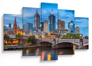Melbourne város képe (150x105 cm)