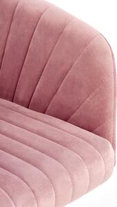 Rózsaszín irodai szék MARIBO VELVET