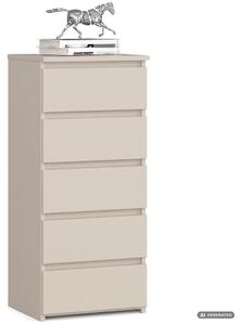 AKORD CLP CL5 Komód Laminált Forgácslap Kasmír 5 Fiókos