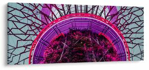 Absztrakt kép - lila ágak (120x50 cm)