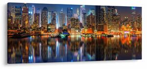 Manhattan képe éjjel (120x50 cm)