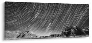 Fekete-fehér kép egy csillagos ég (120x50 cm)
