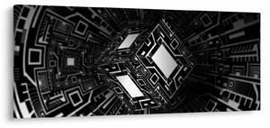 Absztrakt kockák képe (120x50 cm)