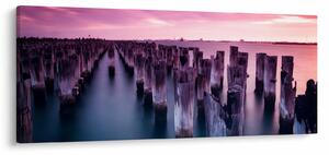 Fa kerekek képe (120x50 cm)