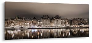 Egy város képe a félhomályban (120x50 cm)
