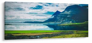 Egy tó hegyekkel képe (120x50 cm)