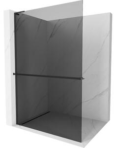 Mexen Kioto+ L zuhanyfal polccal Walk-in 80 x 200 cm, grafit, fekete - 800-080-123-70-40