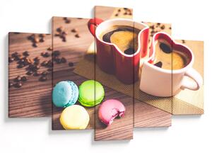 Kávé és a macaroon képe (150x105 cm)