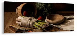 Spárga az asztalon képe (120x50 cm)