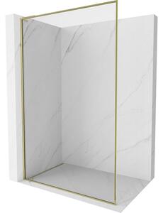 Mexen Kioto-F L Walk-in zuhanyfal kerettel, 70 x 202 cm, áttetsző 8 mm, arany - 800-070-174-50-00