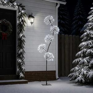 S-alakú LED-es karácsonyfa Fekete 20 x 20 x 175 cm Acél 840 LED