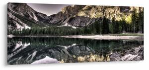 Tó a hegyekben képe (120x50 cm)