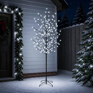 LED-es gömb karácsonyfa Fekete 47 x 210 cm Acél 250 LED