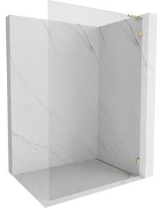 Mexen Lunar L Zuhanyfal Walk-in jobb 60 x 200 cm, átlátszó 8 mm, arany - 830L-060-000-50-00-P