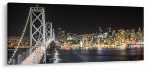 A Brooklyn-híd és a New York-i kép (120x50 cm)
