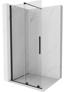 Mexen Velar Walk-in 75 x 200 cm toló zuhanyfal, átlátszó 8 mm, fekete - 871-075-000-03-70