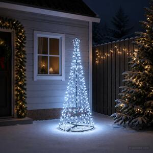 LED spirál karácsonyfa talppal EKENAS 180 cm 220 LED