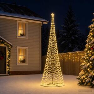 LED spirál karácsonyfa talppal EKENAS 500 cm 868 LED