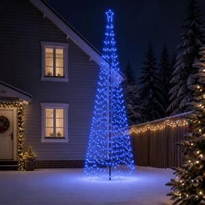 Spirális LED karácsonyfa földbe szúrható tüskével EKENAS 400 cm