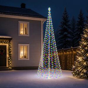 Spirális LED karácsonyfa földbe szúrható tüskével EKENAS 500 cm