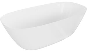 Mexen Como szabadon álló kád konglomerátumból, 170 x 82 cm, fehér fényes - 57311708210