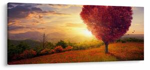 A szív alakú fa képe (120x50 cm)