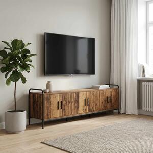 TV szekrény 146 x 33 x 50 cm Antik Fa Szerelt Fa