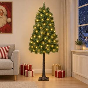 Műanyag Hajtogatós Karácsonyfa 120 cm 150 LED Meleg fehér