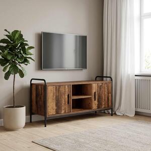 TV szekrény 99 x 33 x 50 cm Antik Fa Szerelt Fa