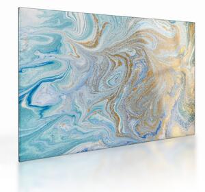 Kép - Kék márvány (üvegen) (70x50 cm)