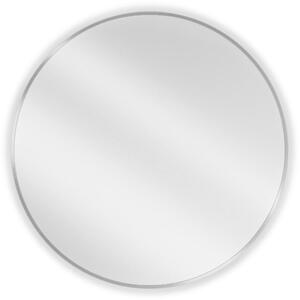 Mexen Loft kerek fürdőszobai tükör 80 cm, inox keret - 9850-080-080-000-10