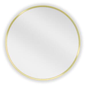 Mexen Loft fürdőszobai tükör kerek 30 cm, arany keret - 9850-030-030-000-50