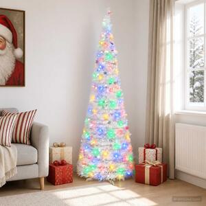 Pop-up LED-es karácsonyfa 180 cm 150 LED PVC és PET Fehér