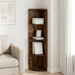 Sarokpolc 4 szintes 41,5 x 41,5 x 143 cm Szerelt Fa