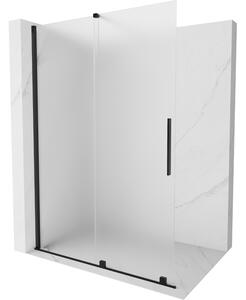 Mexen Velar toló zuhanyfal Walk-in 140 x 200 cm, matt 8 mm, fekete - 871-140-000-33-70