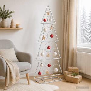 Fém karácsonyfa KUOPIO 125 cm Acél Fehér